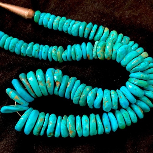 Navajo Native American sky blue Turquoise Necklace! - Picture 4 of 5